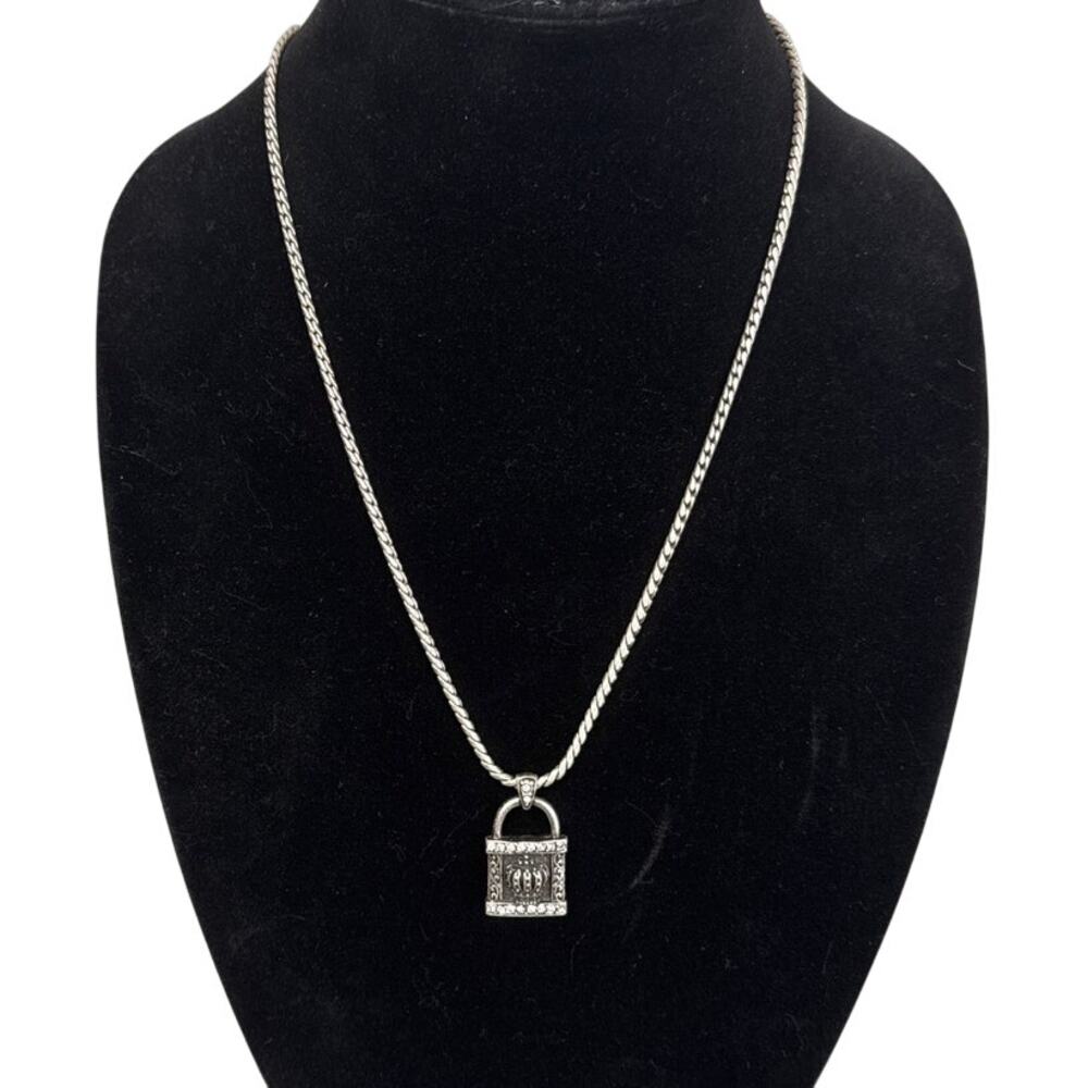Stigma by Kim Min Sun Raised Crown Pendant Necklace Silver Black Whimsygoth